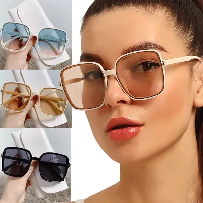 New Luxury Gradient Large Frame Sunglasses